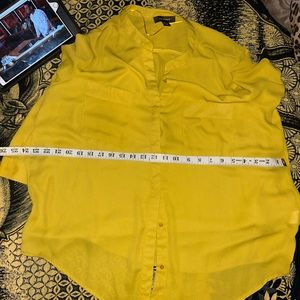 SIZE 18 yellow long sleeve blouse